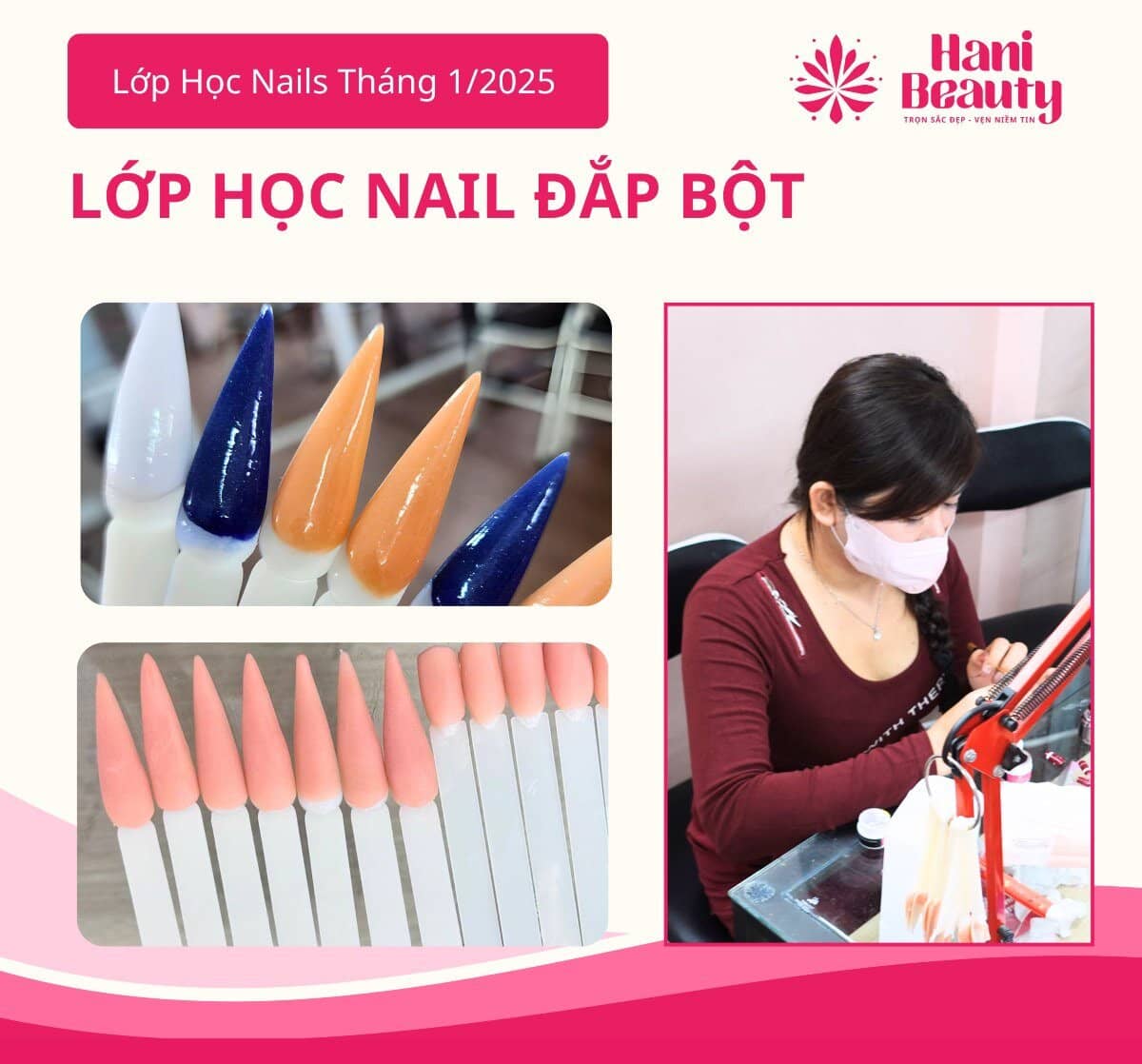 Khóa học nail uy tín chuyên nghiệp 2025 – Giá ưu đãi, hỗ trợ mở tiệm