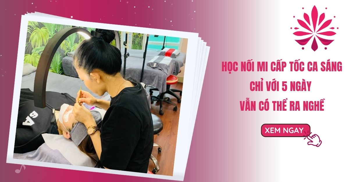 Học Nối Mi Cấp Tốc Ca Sáng Chỉ Với 5 Ngày Vẫn Có Thể Ra Nghề 9 hoc noi mi cap toc ca sang chi voi 5 ngay van co the ra nghe